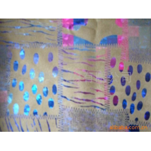 嘉兴佳实纺织有限公司-烫金经麂皮(Bronzing suede) 