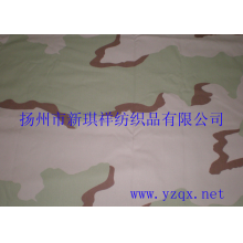 扬州市新琪祥纺织品有限公司-锦棉斜纹防红外线三色迷彩 