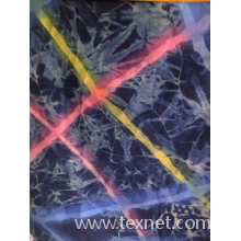 绍兴县水富纺织品有限公司-32x32牛仔布拔印弹力 
