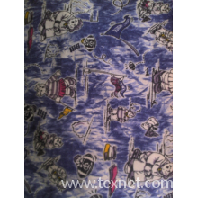 绍兴县水富纺织品有限公司-32x32牛仔布拔印弹力 