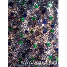 绍兴县富盛万通绣品厂-金片绣 涤纶网布金片纸印花+乱网金片绣 jcemb-070