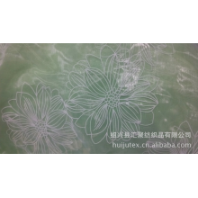 绍兴县汇聚纺织品有限公司-【厂家直销】花朵型双面植绒 玻璃纱植绒 植绒窗纱 新款植绒面料