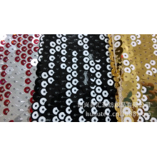 绍兴县汇聚纺织品有限公司-【厂家直销】金片绣 电脑绣花 亮片绣 特种满版金片绣