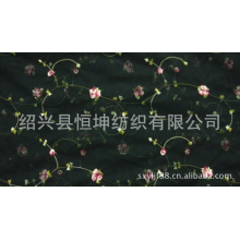 绍兴县恒坤纺织有限公司-优质：平绣多色平绣绣花 网布珠片绣花 加工电脑绣花布 平绣面料