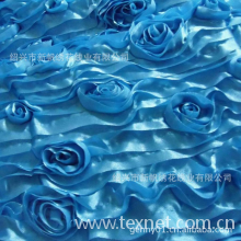 绍兴市新帆绣花线业有限公司-供应 电脑盘带绣花布现货绣花 亮片布 