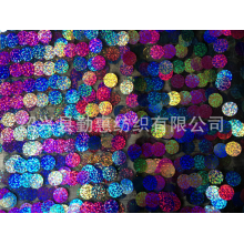 绍兴县勤惠纺织有限公司-热销推荐供应12-18MM亮片绣花面料 绣花面料 服装面料