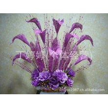 丁婷婷(个体经营)-供应仿真花用面料（玻璃葱布/毛毛布）