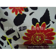 绍兴县竹香纺织品有限公司-全棉弹力纱卡印花 40*16+70D/140*70  3/1 女装新款印花面料