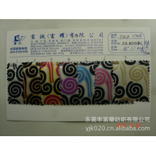 东莞市富耀纺织有限公司-色丁印祥云发泡底细纹色丁印彩色不规则图案PVC发泡化妆箱包面料