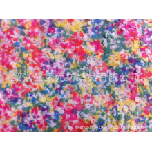 绍兴县宝元纺织品有限公司-供应网布满幅印花珠片绣面料