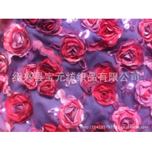 绍兴县宝元纺织品有限公司-绍兴绣花厂直销三合一玫瑰花盘花绣童装