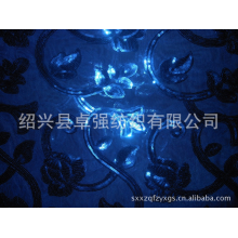 绍兴县卓强纺织有限公司-网布金片绣花