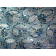义乌市畅鑫皮革商行-【厂家直销】亮片双色3mm/亮片绣/金片绣/珠片绣/奔驰