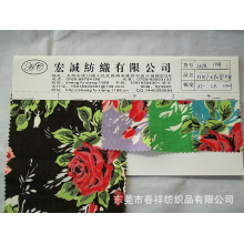 东莞市春祥纺织品有限公司-8安全棉帆布印花纯棉6安帆布印牡丹花面料全棉94*48活性印花帆布