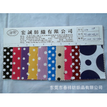东莞市春祥纺织品有限公司-纯棉帆布印花面料帆布贴合PVC帆布过胶帆布印圆点布料大小圆点布