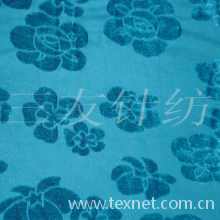 吴江市三友针纺有限公司-针织纬编大提花面料提花密丝绒 