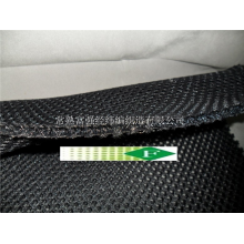 常熟富强经纬编织造-黑色涤纶3D三明治网眼布