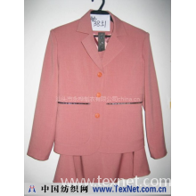 汕头市永桦制衣有限公司 -夏红色长袖女式西装套裙AB3851