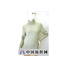 宁波花时美服饰有限公司 -女斜条二反领毛衫