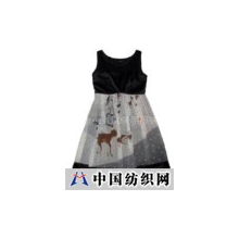 深圳市dress100外贸服装批发网 -Aimiss 真丝印图案背心裙