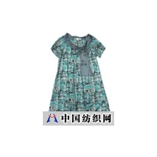 深圳市dress100外贸服装批发网 -3.1 蝴蝶结真丝印花裙