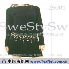 汕头市思微思特服饰有限公司 -蝙蝠袖一字领连衣裙（短款）２５００１