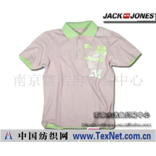 南京鑫浩冉贸易中心 -Jack Jones 专柜款粉色绿领珠地网眼撞色POLO衫