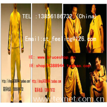 李小龙珍贵纪念品中心-bruce lee yellow two-piece jumpsuit