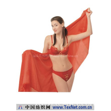 汕头市光伟针织有限公司 -大红色低腰有缝内衣套装QW-0154