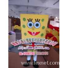 迪奥卡通人偶服装礼品制作有限公司-供应海绵宝宝卡通吉祥物人偶喜庆服装