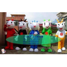 广州欢乐谷卡通服装有限公司-出售欢乐谷亚运吉祥物五羊卡通表演服装