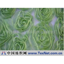 广州天赐秀织造有限公司 -纱布绣-绿玫瑰