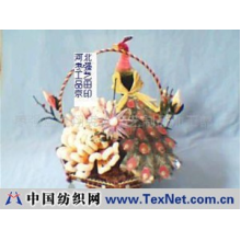 枣强县飞翔裘皮工艺制品加工部 -孔雀花篮