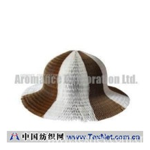 AROMANCE CORPORATION LTD -彩色休闲纸帽子（白色+棕色）