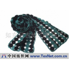 如东县吉尚工艺品厂 -纯手工编织羊毛间色围巾