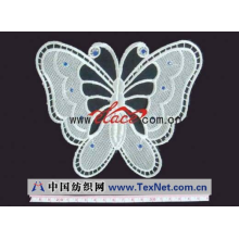 中绣花边设计制造有限公司-蝴蝶雕孔花边