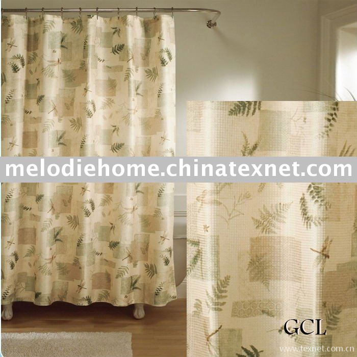 100%polyester shower curtain(Bathroom Product), China 100%polyester ...