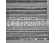 棉滌色織條紋縐布 點擊查看大圖