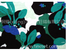 人棉氨綸竹節(jié)印花布 點擊查看大圖