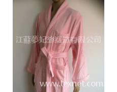 純棉割絨毛巾布浴袍 點擊查看大圖