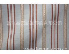 滌棉色織條子提花布 點擊查看大圖