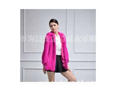 2014冬季進口水貂戴帽韓版女裝皮草批發(fā)城 點擊查看大圖