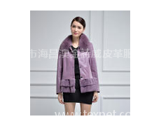 2014新款綿羊皮狐貍毛領韓版女裝 點擊查看大圖