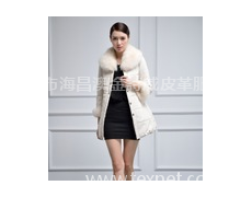 2014韓版新款羽絨服狐貍毛領加袖口狐貍毛 點擊查看大圖