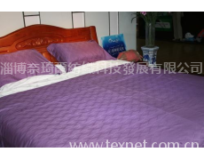 玉米植物絲綢大提花床品-紫色提花NC-BM-CP04  點擊查看大圖