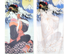 日本浮世繪變色毛巾 點擊查看大圖