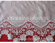 全棉打孔花邊繡花 點擊查看大圖