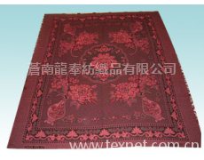 普通黑白絲線毯 點擊查看大圖