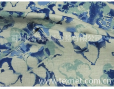 純亞麻印花布 點(diǎn)擊查看大圖