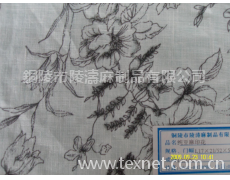 純亞麻印花面料 點擊查看大圖